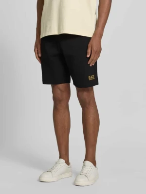 Szorty z elastycznym pasem i logo EA7 Emporio Armani