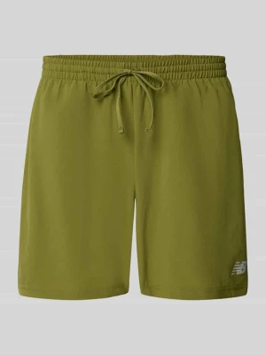 Szorty z elastycznym pasem i logo New Balance Zielony