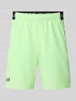szorty z elastycznym pasem i logo Under Armour Neonowy zielony