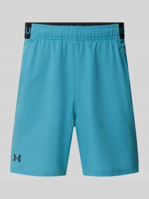 szorty z elastycznym pasem i logo Under Armour Petrol