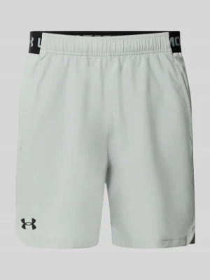 szorty z elastycznym pasem i logo Under Armour Średnioszary