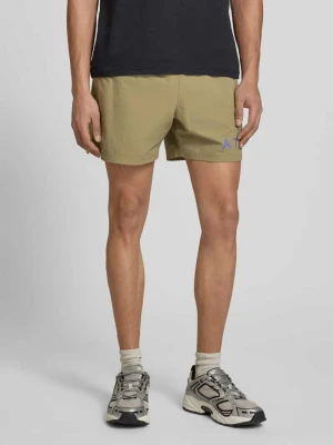 Szorty z elastycznym pasem i nadrukiem z logo Halo