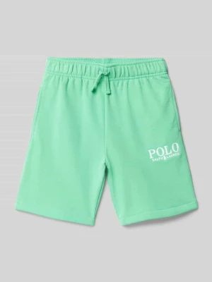 Szorty z elastycznym pasem i wyhaftowanym logo Polo Ralph Lauren Teens