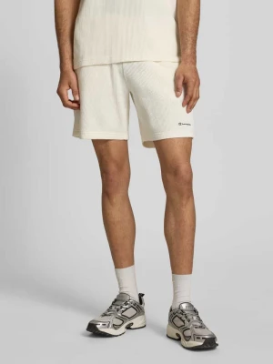 Szorty z fakturowanym wzorem i elastycznym pasem Champion