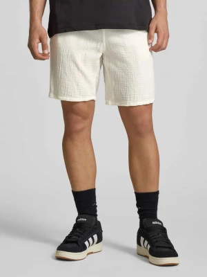 Szorty z fakturowanym wzorem model 'AIDEN' Jack&Jones Złamany biały