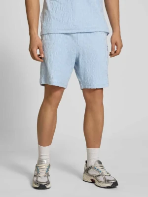 Szorty z frotté, krój regular fit Hugo Blue