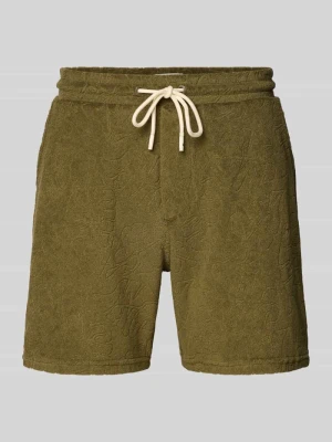 Szorty kąpielowe z frotté ze sznurkiem w tunelu model 'TONY' Shiwi