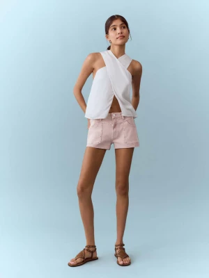 Szorty z kieszeniami i ćwiekami różowy - Dziewczyna - - MANGO TEEN