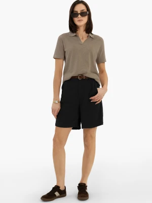 Szorty z lnem P-ELYS Volcano