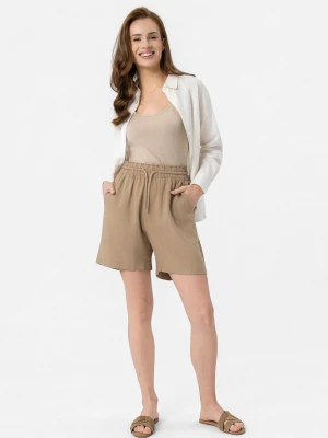 Szorty z lnem P-MEDIA Volcano