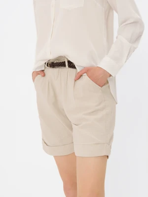 Szorty z lnem P-SILVA Volcano