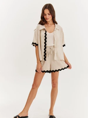 Szorty z lnem Sandy Toes XS/S