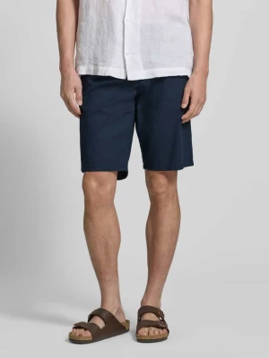 Szorty z lnu w kroju regular fit z mieszanki lnu i bawełny Tom Tailor