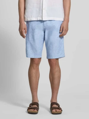 Szorty z lnu w kroju regular fit z mieszanki lnu i bawełny Tom Tailor