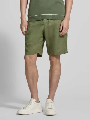 Szorty z lnu z tylnymi kieszeniami Gant