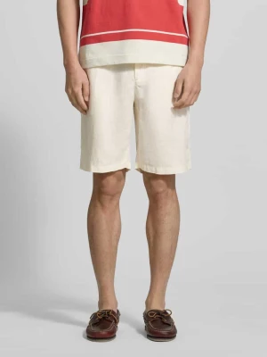 Szorty z lnu z tylnymi kieszeniami Gant