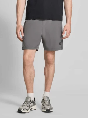 Szorty z logo EA7 Emporio Armani