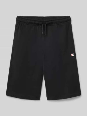 Szorty z logo i elastycznym pasem Champion