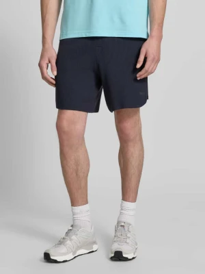 Szorty z materiału o kroju regular fit z mieszanki wiskozy model 'KN_UNION SH' Boss Granatowy