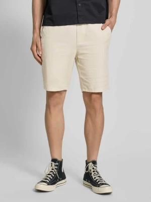 Szorty z mieszanki bawełny i lnu model ‘LINUS’ Only & Sons