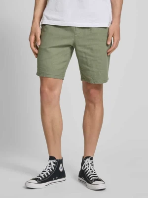 Szorty z mieszanki bawełny i lnu model ‘LINUS’ Only & Sons