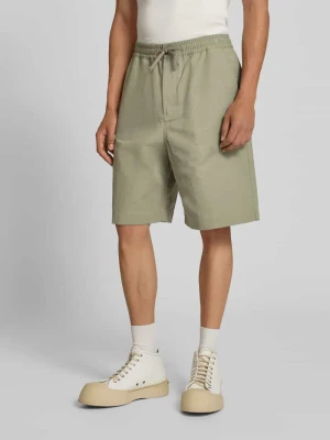 Szorty z mieszanki bawełny Maison Kitsuné Zielony