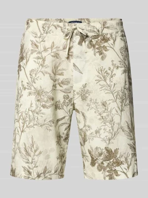 Szorty z mieszanki lnu z wpuszczanymi kieszeniami MCNEAL