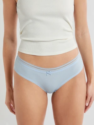 Szorty z mikrofibry z detalami koronkowymi Etam