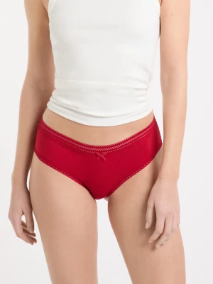 Szorty z mikrofibry z koronkowymi detalami Etam