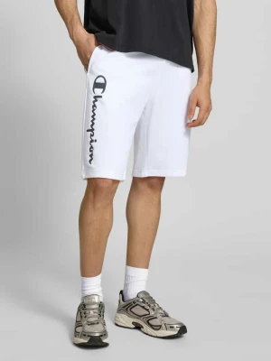 Szorty z nadrukiem z logo i haftem Champion