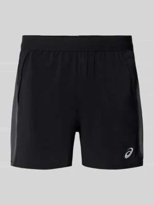 Szorty z nadrukiem z logo model 'ROAD 5IN' Asics Średnioszary