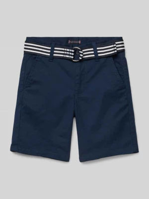 Szorty z paskiem i wpuszczanymi kieszeniami Tommy Hilfiger Kids