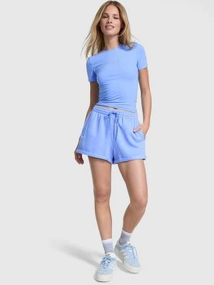 Szorty z polaru z podwiniętym brzegiem Victoria's Secret