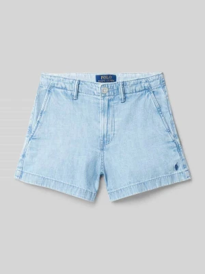 Szorty z tkaniny stylizowanej na denim z wpuszczanymi kieszeniami Polo Ralph Lauren Teens