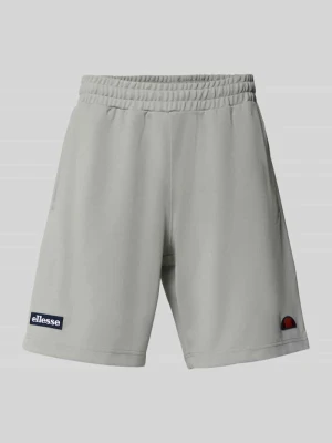 Szorty z wyhaftowanym logo model 'BERTONI' Ellesse Średnioszary