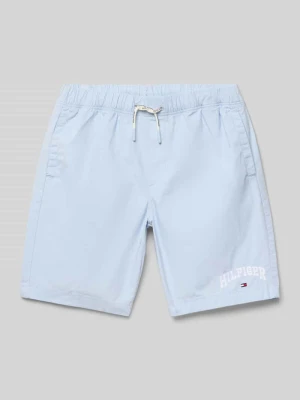 Szorty z wyhaftowanym logo Tommy Hilfiger Teens
