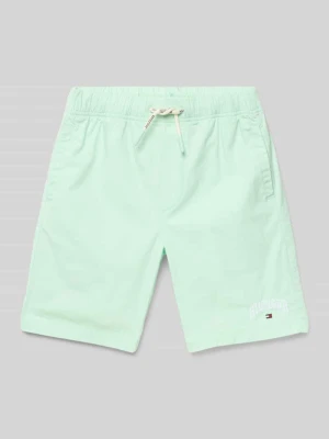 Szorty z wyhaftowanym logo Tommy Hilfiger Teens