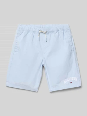 Szorty z wyhaftowanym logo Tommy Hilfiger Teens