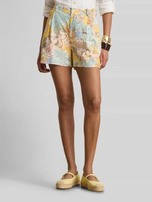 Szorty z wzorem na całej powierzchni z czystego lnu Lauren Ralph Lauren
