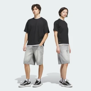 SZORTY ZE SPRANEGO DŻINSU SKATEBOARDING x TYSHAWN Adidas Grey Two
