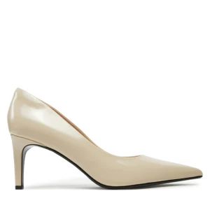 Szpilki Calvin Klein Heel Pump 70 - Brush L HW0HW02446 Beżowy