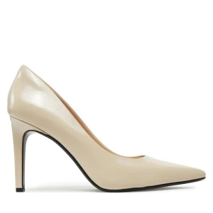 Szpilki Calvin Klein Heel Pump 90 - Brush L HW0HW02263 Beżowy