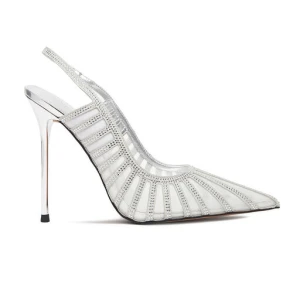 Szpilki Eva Minge EO-AVA-E373-70H-C183Y1 Srebrny