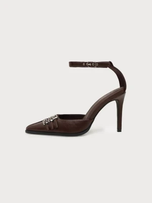 Szpilki Even&Odd Wide Fit By Zalando brązowy