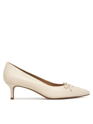 Szpilki LAUREN RALPH LAUREN 802P06371004 Écru Kremowy