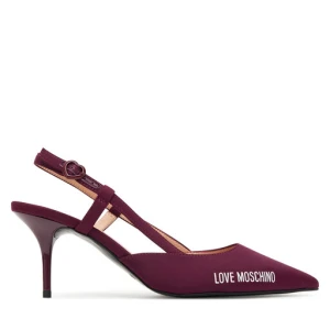 Szpilki LOVE MOSCHINO JA10267G1NIMX55641 Bordowy