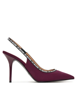 Szpilki LOVE MOSCHINO JA10429G1PIM0552 Bordowy