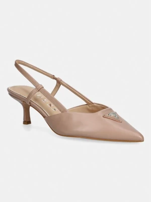 Szpilki skórzane YANNO2 Guess