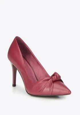 Szpilki skórzane z węzłem Wittchen