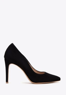 Szpilki ze skóry zamszowej klasyczne czarne Wittchen